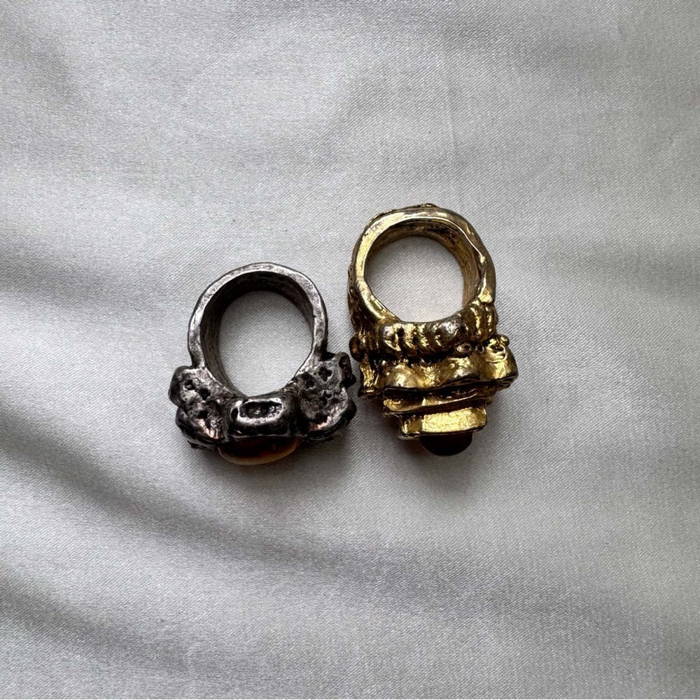 VTG • Chunky Jewel Rings - Picture 6 of 7